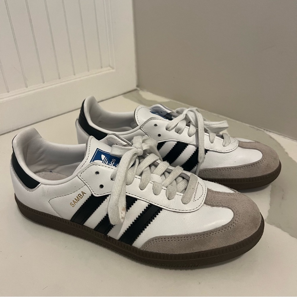 Adidas Samba OG White Black – Classic Leather – Women’s [7.5] – Retro Sneaker - Picture 3 of 10